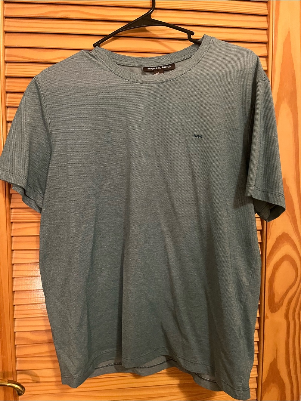 Michael Kors Men's Crew Neck T-Shirt in Heathered Teal